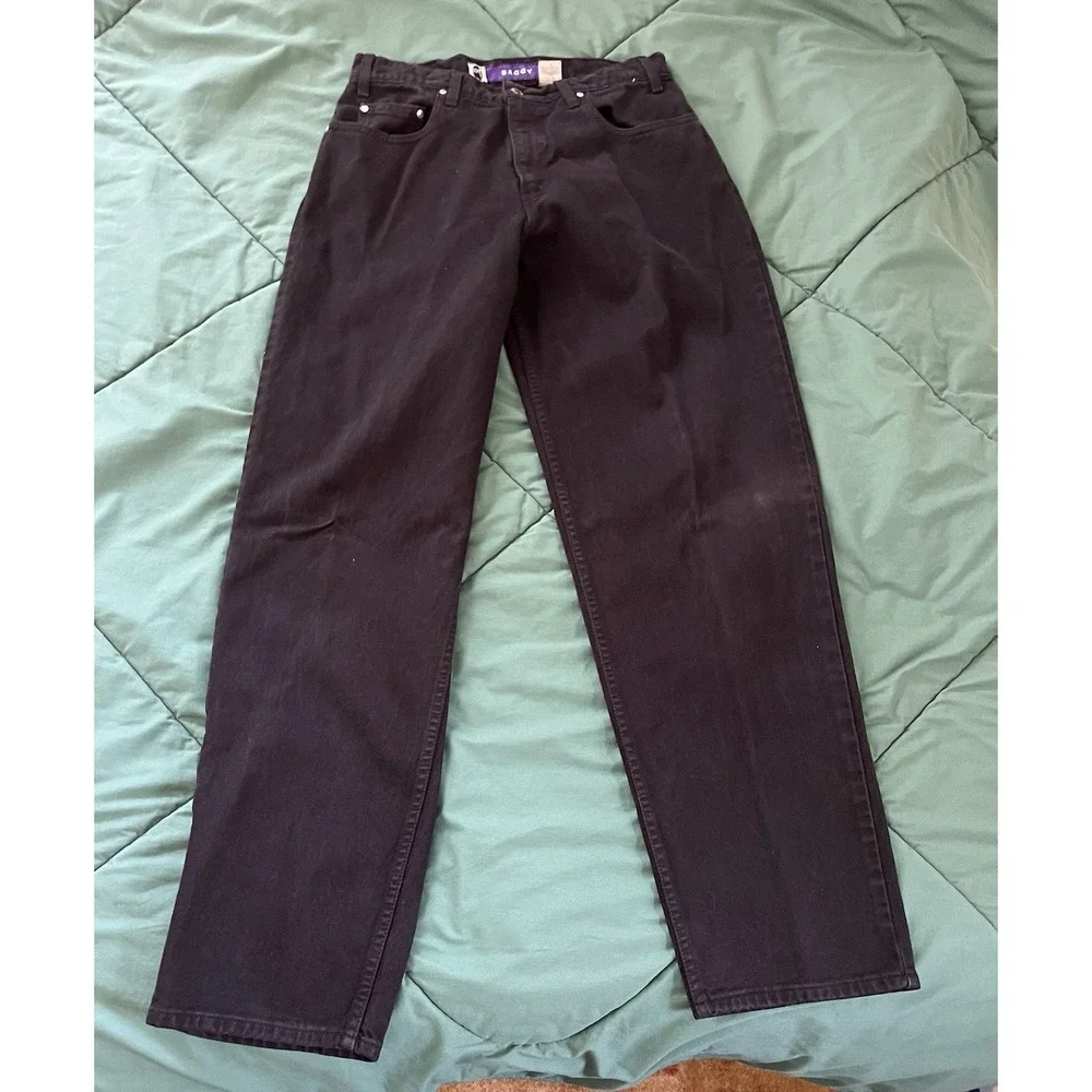 Vintage Levi's SilverTab BAGGY Fit Jeans Black Denim W34 L34 90s Skater Grunge